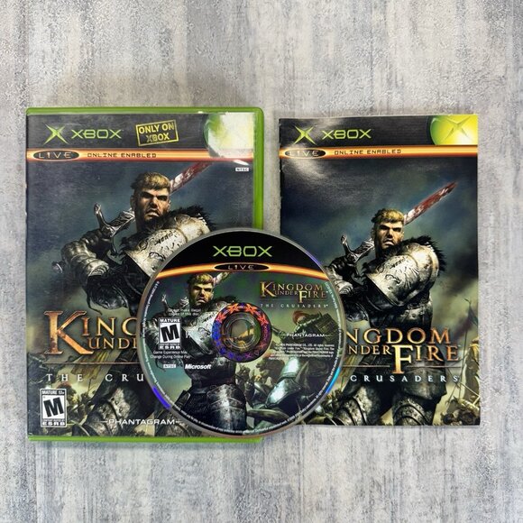 Kingdom Under Fire The Crusaders (Microsoft Xbox, 2004) CIB Tested Working - Picture 1 of 4
